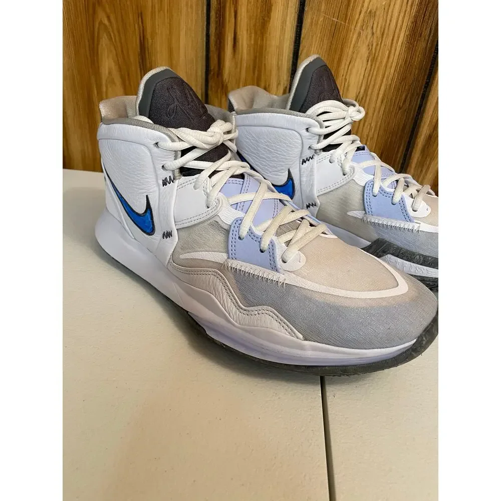 Nike Kyrie Mens Basketball shoe 11 Infinity Smoke & Mirrors White Blue Iron Grey